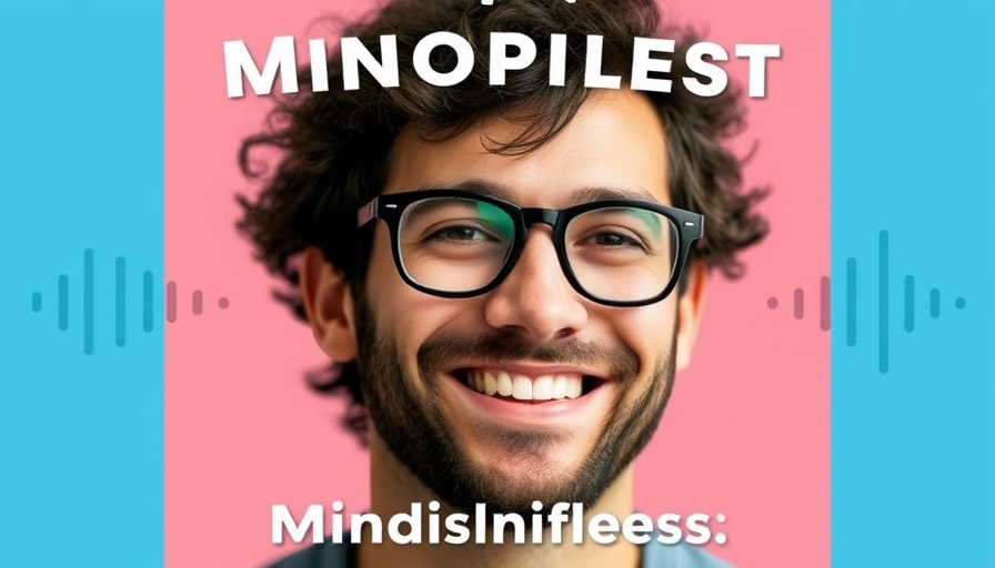 Podcast cover promoting meditation for kids.