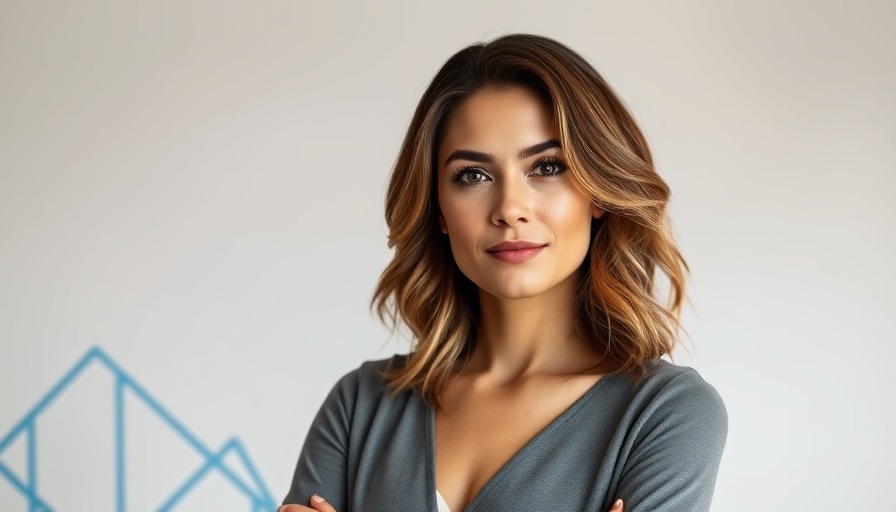 Confident woman portraying WalletConnect blockchain interaction.
