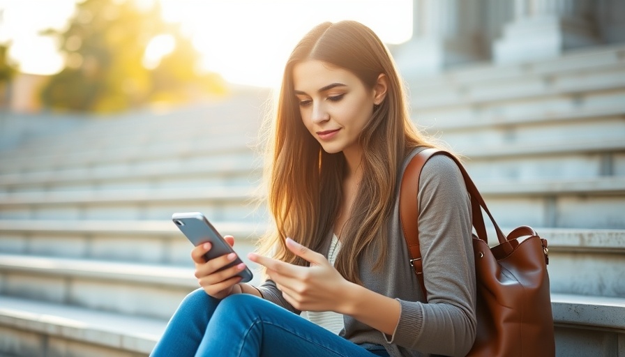 Solana Mobile Seeker democratizing blockchain access - woman using smartphone outdoors.