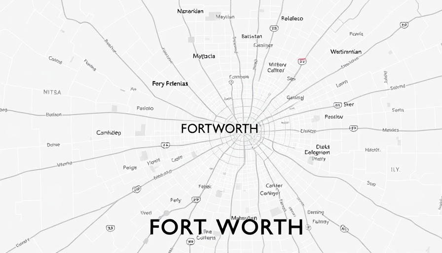 Fort Worth housing market trends map highlighting key areas.
