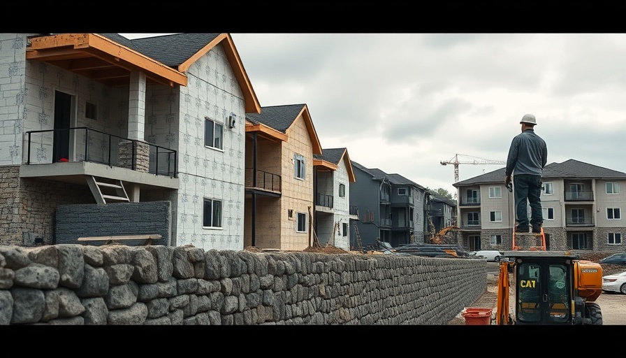 Walsh tax district infrastructure construction site with worker