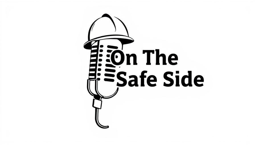 Safety podcast logo with a microphone and hard hat.