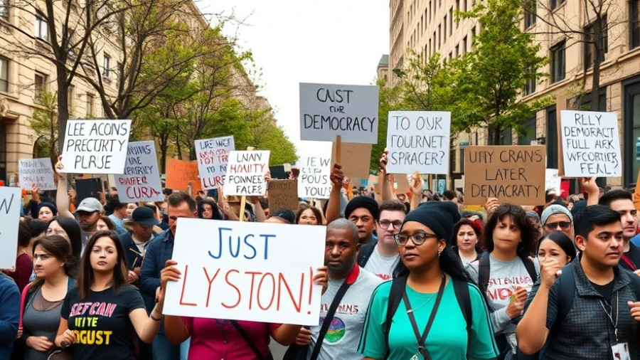 No Kings Protest in Fort Worth with diverse crowd holding signs.
