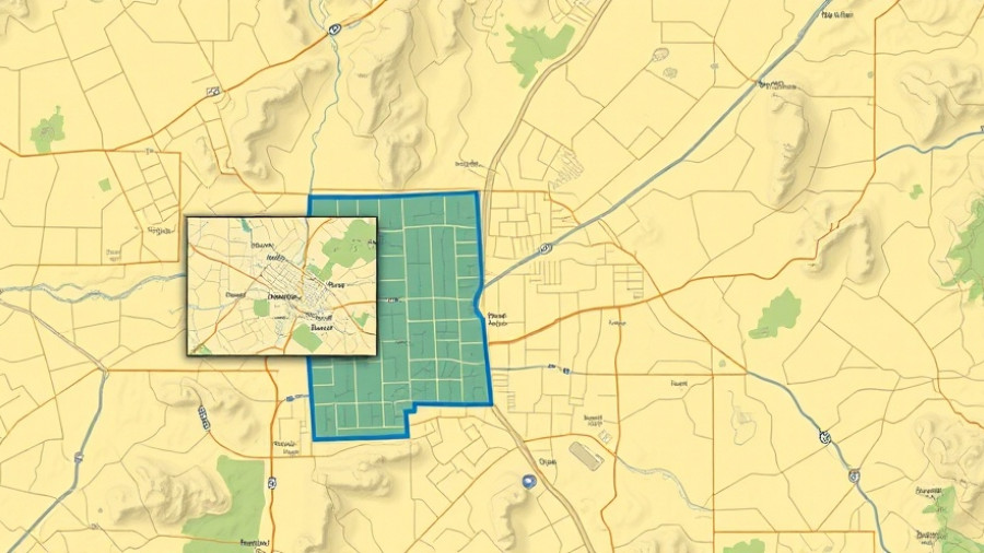Map of new housing development plan near Burleson.