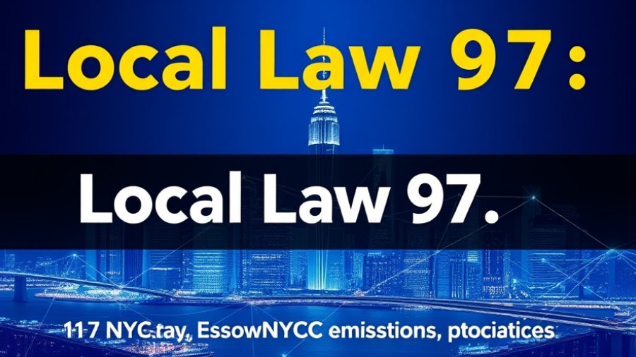 NYC Local Law 97 emissions compliance digital skyline banner.