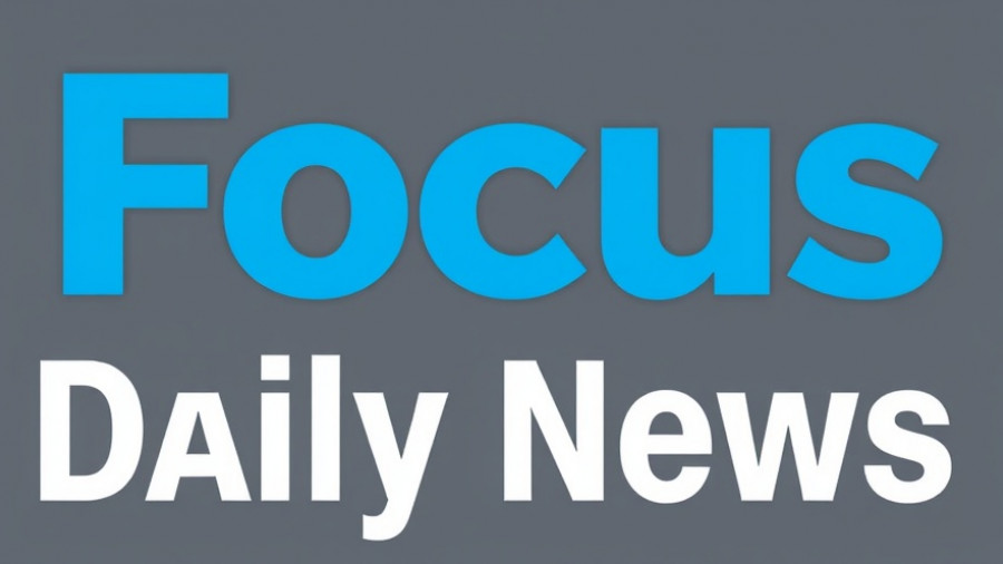 Focus Daily News logo with blue and white text, established in 1987.