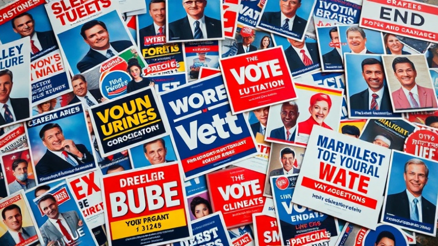 Tarrant County Texas Senate race campaign flyers scattered.