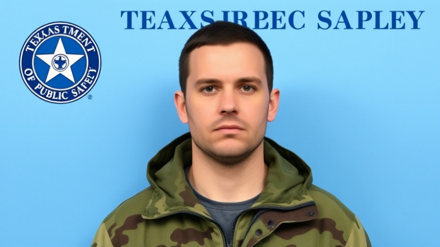 Texas Department of Public Safety document featuring an unidentified male.