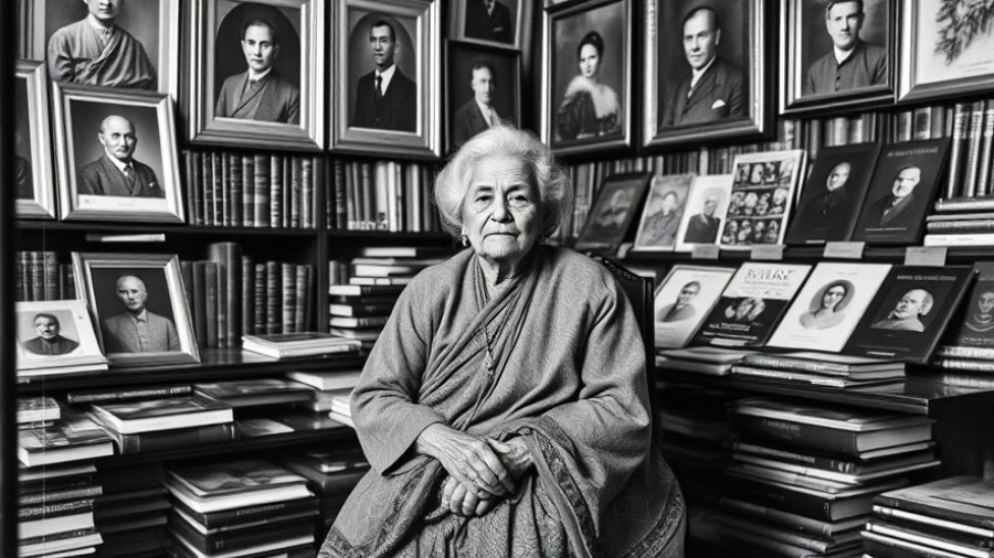 Black and white image of a woman linked to Audley Moore reparations movement.