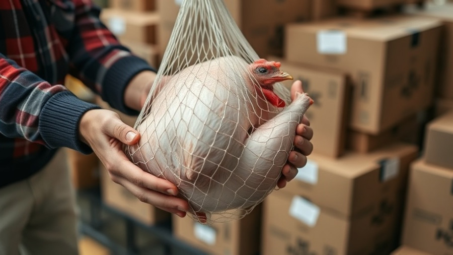 Holiday Mobile Distribution Denton County turkey exchange close-up.