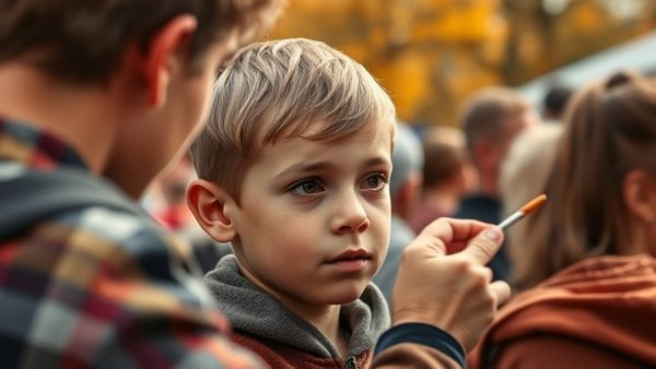 Child with face paint at Phoenix Festival Fort Worth.