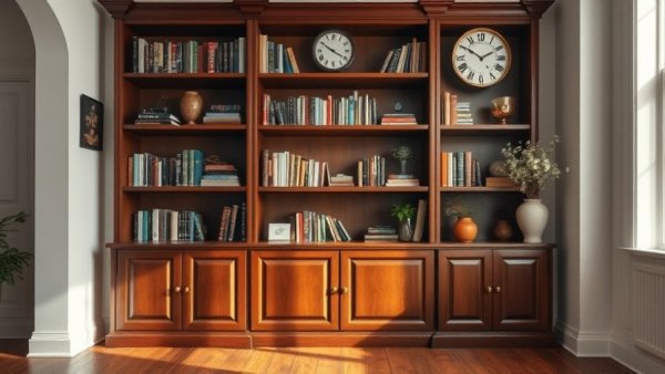 Stylish Facebook Marketplace furniture find of a barrister's bookcase.