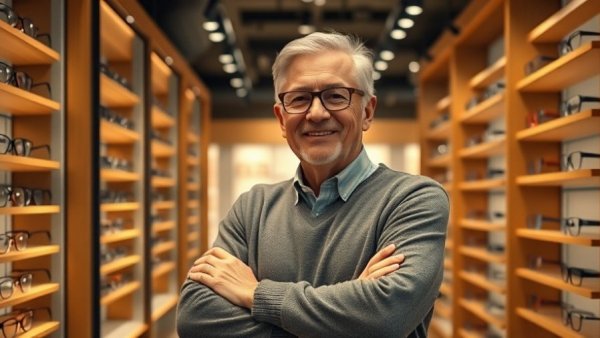 Adair Eyewear Fort Worth interior with confident individual.