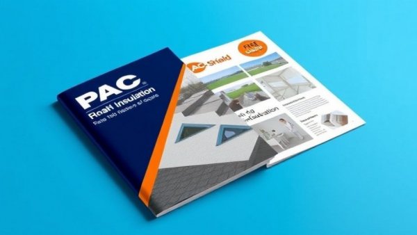 PAC-Shield Insulation guide brochure on blue background.