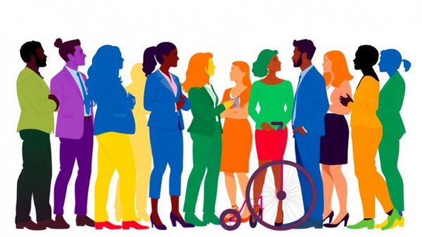Colorful silhouettes highlight UK Employers Collaboration for Health.