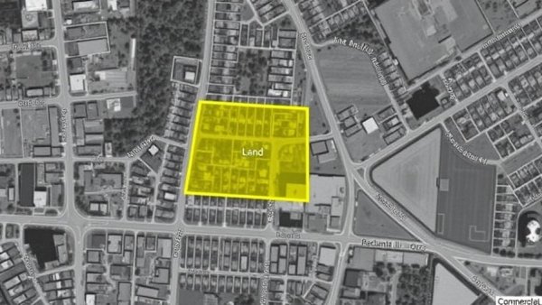 Warehouse Complex Approved Near Keller ISD School, aerial map view.