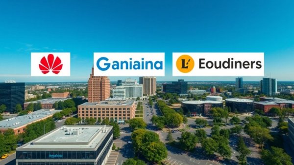 Commercial roofing acquisition news with company logos over buildings.