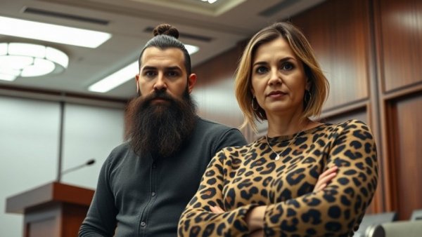 Two people in meeting room, East Texas Reservoir opposition context.