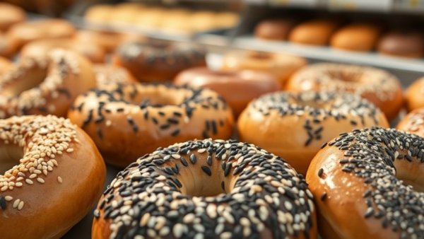 Assorted bagels from award-winning Dallas bagel shop.