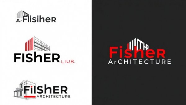 Fisher Architecture logo and building designs for Henricksen business development.