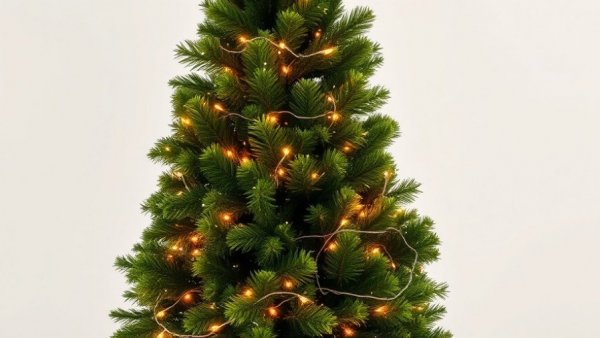 Lush artificial Christmas tree with glowing lights for Best Artificial Christmas Tree Deals.