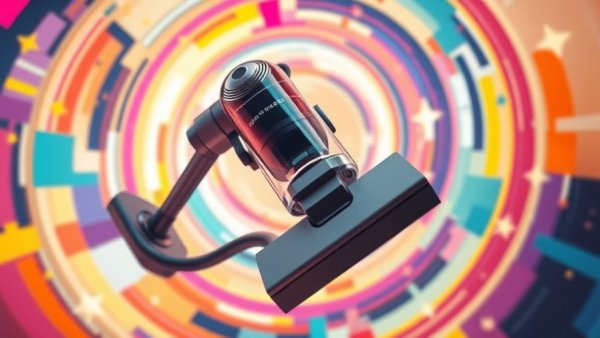 Dyson vacuum featuring a colorful futuristic design with abstract patterns.