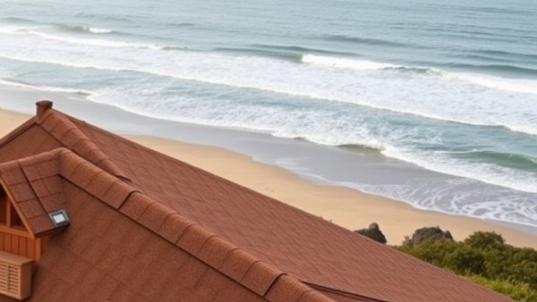 CertainTeed Coastal Current Color Palette displayed with a coastal landscape.