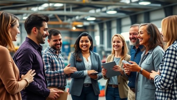 Diverse team discussing leadership styles and their impact on workplace culture.