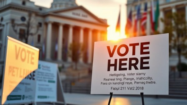 Tarrant County primary elections 2026 voting station with sunrise backdrop.
