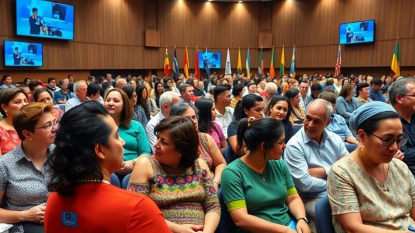 Diverse audience at Arlington council meeting on anti-discrimination protections.