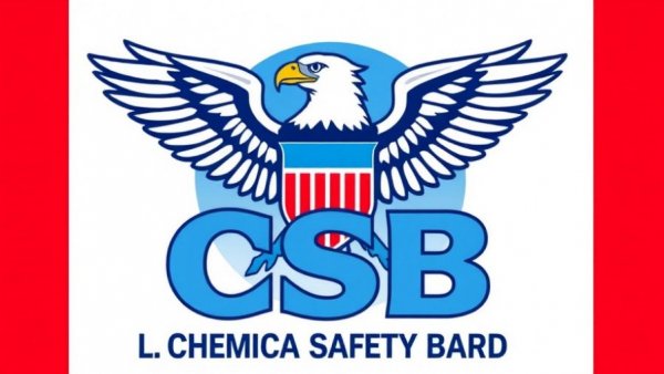Chemical Safety Reporting Insights emblem, CSB logo design.