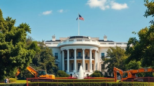 White House under construction due to ballroom lawsuit