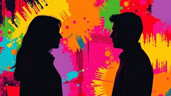 Colorful pop art of people illustrating the importance of listening.