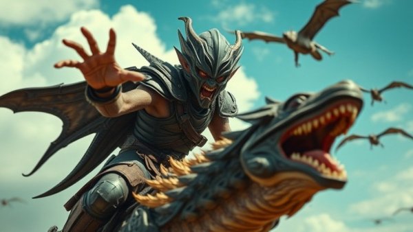 Dynamic alien warrior riding a creature for Avatar Fire and Ash review