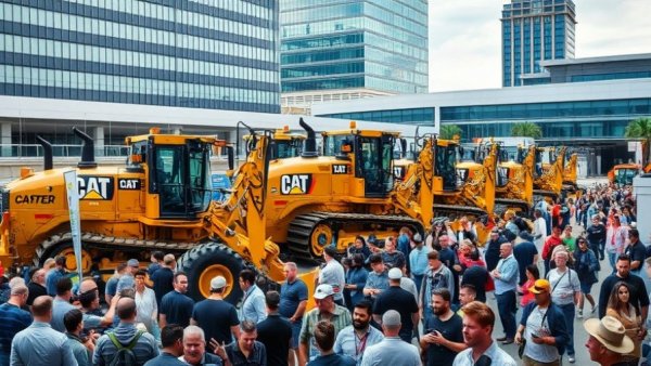 Caterpillar ConExpo 2026 innovations showcased to an engaged crowd.