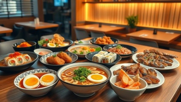 Gourmet dishes on wooden table in Dallas restaurant news setting.