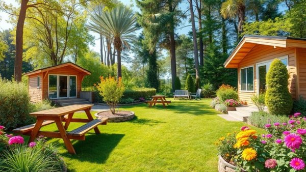 EHD Instagram Posts 2025: Lush garden with Instagram icons.