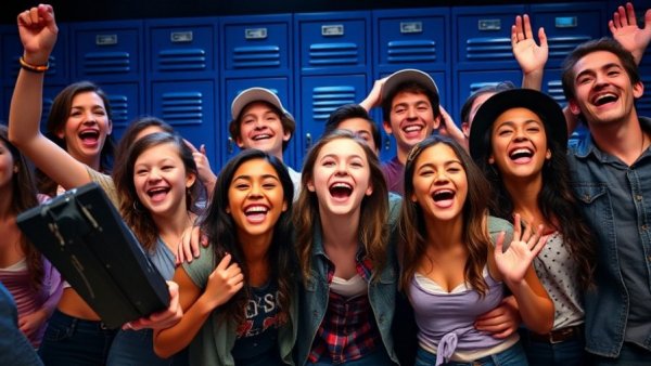 KIMBERLY AKIMBO Broadway Dallas cast performing energetically on stage.