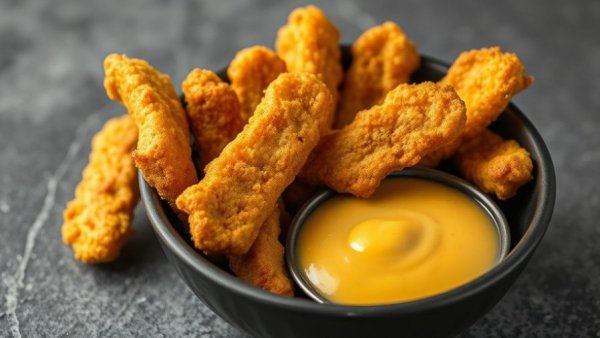 Crispy fried pickles with mustard dip, Dallas Fort Worth NYE Dining Options.