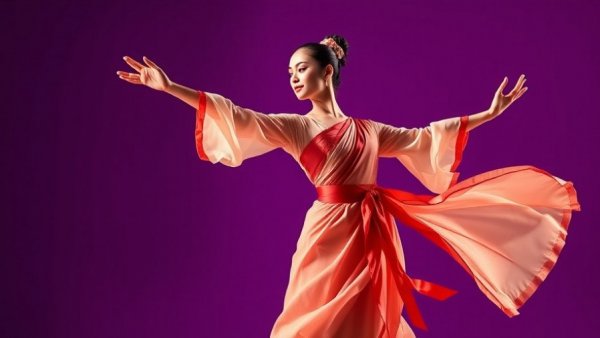 Elegant dancer performing at New Year's Weekend Events in Dallas.