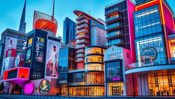 Fisher Architecture showcasing modern designs, colorful buildings.