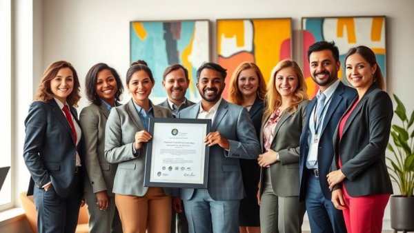 Group of professionals celebrating Primary Stroke Center Certification.