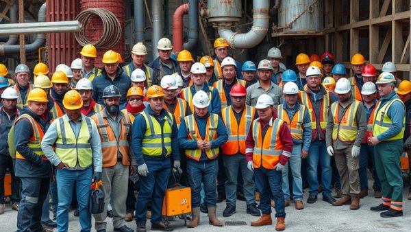 Collage highlighting OSHA's Top 10 Safety Violations with safety equipment and workers.