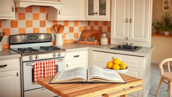 Charming 1950s kitchen makeover with vintage decor elements.