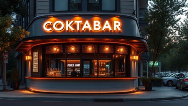 Exterior of a new cocktail bar in East Dallas