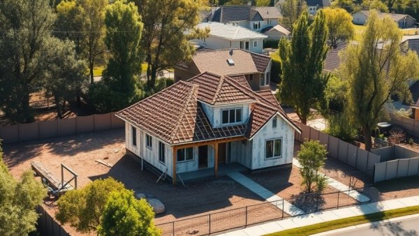 Suburban construction site symbolizing Fort Worth housing crisis bond proposal.