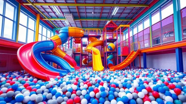 Indoor playground equipment suppliers vibrant colorful play area