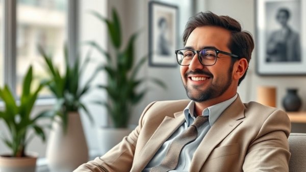 Man in an office setting, conveying psychosocial safety.