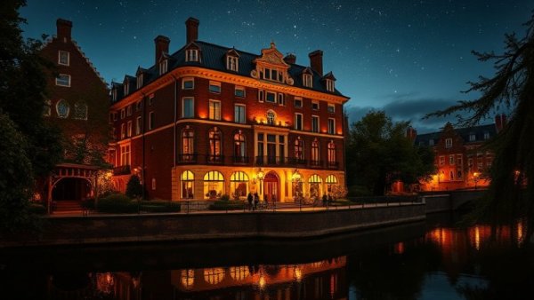 Valentine's Day 2026 at the Westin Riverwalk, evening hotel view.