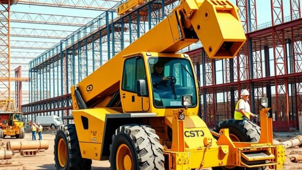 Construction equipment at Turner Equipment Rental Company site.